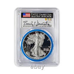 2021 Silver Eagle Type 2 Proof PCGS PR70 AR Advanced Release Emily Damstra
