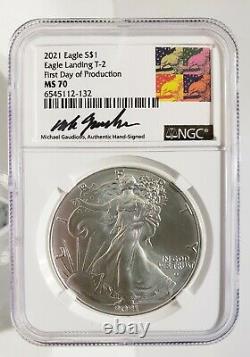 2021 T-2 First DAY Of PRODUCTION NGC MS70 Gaudioso signed