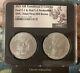 2021 Transitional 2 Silver Eagle Coin Set? $1 Ngc Unc First Final Type 1 & 2