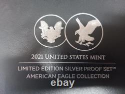 2021 US Mint Limited Edition Silver Proof Set American Eagle Collection