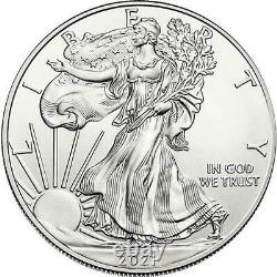 2021 United States Silver Eagle 1 oz Coin Lot of 100
