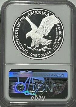 2021 W $1 T-2 Ngc Mint Error Pf69 Ucam Er Proof Silver Eagle Obverse Struk Thru