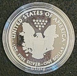 2021 W 1 oz Silver American Eagle Type 1 In Original Mint Box With COA 21EA