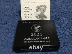 2021-W American Eagle Silver Proof Type 2 U. S. Mint Price Reduced