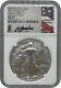 2021 W Burnished Silver Eagle Ngc Ms70 Michael Gaudioso Sign First Day Of Issue