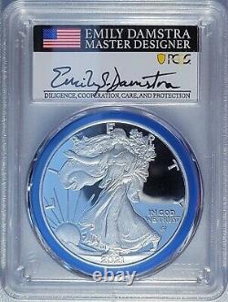 2021 W Mint Designer T2 Silver Eagle-PR70DCAM-Advance Release-Emily Damstra