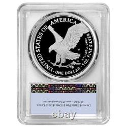 2021-W Proof $1 Type 2 American Silver Eagle PCGS PR70DCAM FS Flag Label