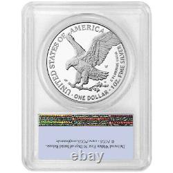 2021-W Proof $1 Type 2 American Silver Eagle PCGS PR70DCAM FS Flag Label