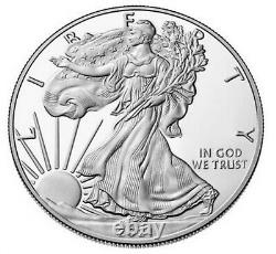 2021 W Proof Silver Eagle, Heraldic T-1, Purchased From Us Mint, Low Mintage