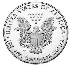 2021 W Proof Silver Eagle, Heraldic T-1, Purchased From Us Mint, Low Mintage