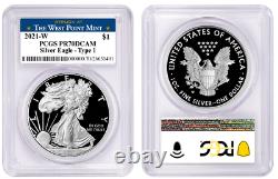 2021 W Silver American Eagle $1 Type 1 Pcgs Pr70dcam The West Point Mint