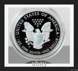 2021-W Silver American Eagle Proof FREE SHIPPING Last Year Of TYPE 1 PCGS PR70