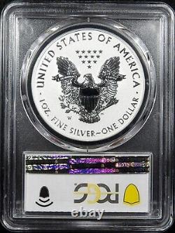 2021 W Silver Eagle Reverse Proof T-1 Designer Edition PCGS PR 70 PF Shield