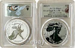 2021-W Type 2 Silver American Eagle PROOF PCGS proof 69 us mint