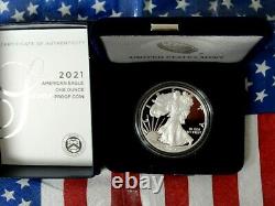 2021 W U S Mint American Proof Silver Eagle Dollar Type-1 Item #107