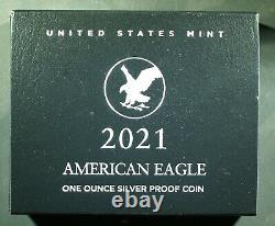 2021-W U. S. Type 2 American Silver Eagle PROOF OGP & COA sold out at Mint
