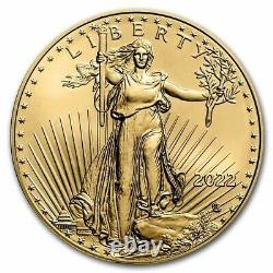 2022 1/2 oz $25 Gold American Eagle Coin Brilliant Uncirculated In Stock