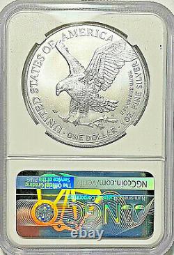 2022 $1 American Silver Eagle NGC MS70 FIRST DAY OF ISSUE NEW TRUMP LABEL