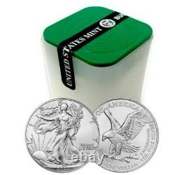 2022 AM Silvr Eagle Mint Certified First 30 Day Production $1 Coin 20 Coin Roll