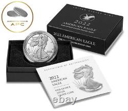 2022 American Eagle Proof 1oz. 999 Silver Dollar Ready To Ship in Box withCOA