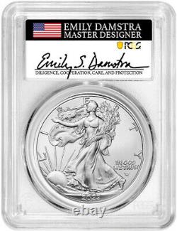 2022 Silver Eagle First Strike PCGS MS70 Emily Damstra Designer Signed