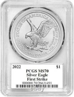 2022 Silver Eagle First Strike PCGS MS70 Emily Damstra Designer Signed