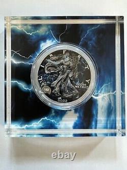 2022 Silver Eagle Storm ll Only 500 Minted Number 452 of 500.999 Pure Silver