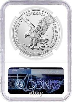 2022 W $1 Burnished Silver Eagle 2024 West Point Mint Hoard NGC MS70 Gaudioso
