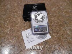 2022-W American Eagle 1 oz. Silver Proof NGC PF 70 First Day of Issue withBox COA