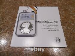 2022-W American Eagle Silver Proof NGC 70 ER Congratulations Set with OGP