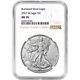 2022 W American Silver Eagle Burnished Ngc Ms70