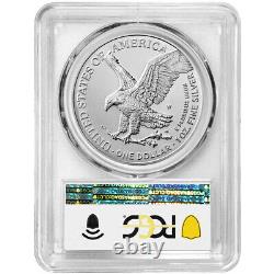 2022-W Burnished $1 American Silver Eagle PCGS SP70 AR Flag Label
