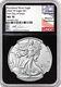 2022 W Burnished Silver Eagle Type 2 Ngc Ms70 First Day Of Issue Gaudioso