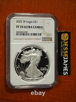 2022 W Proof Silver Eagle Ngc Pf70 Ultra Cameo Classic Brown Label