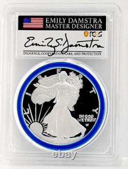 2022 W Proof Silver Eagle Pcgs Pr70 Congratulations Set Damstra Designer Series