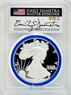 2022 W Proof Silver Eagle Pcgs Pr70 Congratulations Set Damstra Designer Series