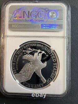 2022 s proof silver eagle, ngc pf 70 uc first releases, trolley, in hand