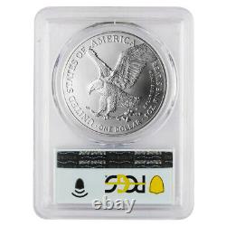 2023 $1 American Silver Eagle PCGS MS69 FDOI Mint Error Obverse Struck Thru