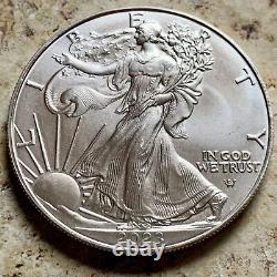 2023 $1 Silver Eagle BU Hard-To-Find Struck Through Reverse Mint Error (M604)