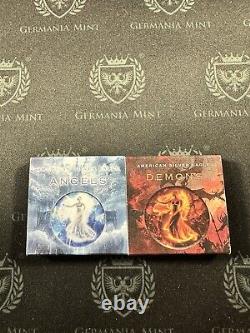 2023 American Silver Eagle 1 oz Silver Angels & Demons Colored Mintage 100 Each