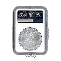 2023 American Silver Eagle Mint Error- Obverse Struck Though NGC MS69 FDOI