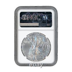2023 American Silver Eagle Mint Error- Reverse Struck Thru NGC MS69 First D