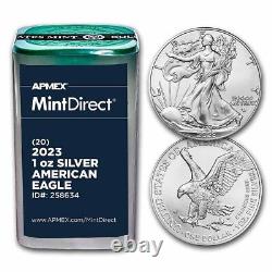 2023 American Silver Eagles (20-Coin MintDirect Tube) SKU#258634