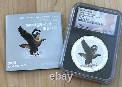 2023 Australia Wedge Tailed Eagle 1 oz Silver 1st Colorized First Day FDOI MS70