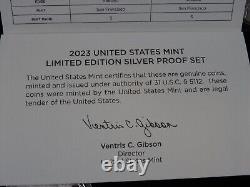 2023 Limited Edition Silver Proof Set US Mint 8 Coins OGP American Silver Eagle