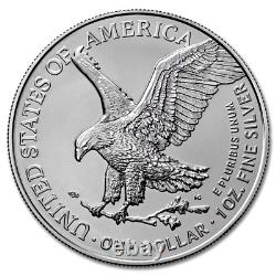 2023 Lot of (10) 1 Oz American Eagle Silver Bullion Coins Brilliant Uncirculat