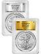 2023 Silver Eagle Set Gold Silver Foil Labels 1-2023 First Strike Pcgs Ms70