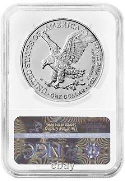 2023 Silver Eagle Set NGC MS70 First Day Red White Black Trump 2024 Label withCase