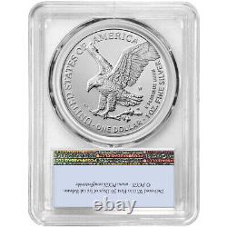 2023-W Burnished $1 American Silver Eagle PCGS SP70 FS Flag Label
