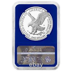 2023-W Proof $1 American Silver Eagle NGC PF70UC Brown Label Blue Core